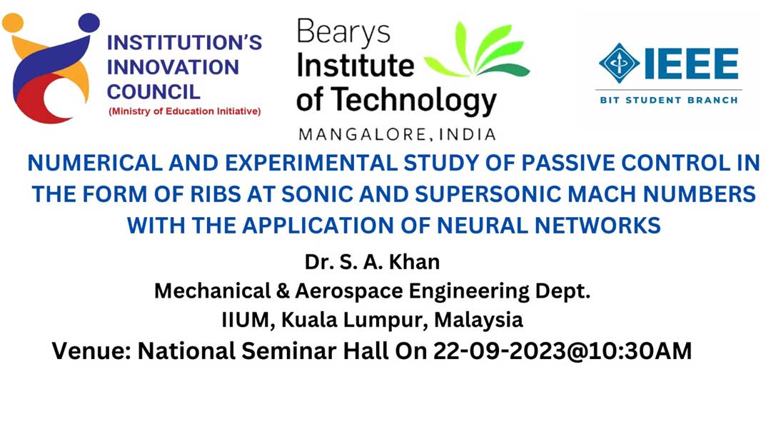 International Expert Dr. SA Khan Presents Groundbreaking Research on Passive Control Using Ribs