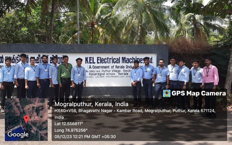 Mechanical Engineering Industrial Visit to KEL Electrical Machines Limited, Kasaragod, Kerala