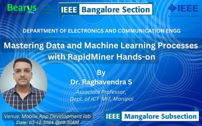 Workshop on Mastering Data and Machine Learning with RapidMiner Held at BIT