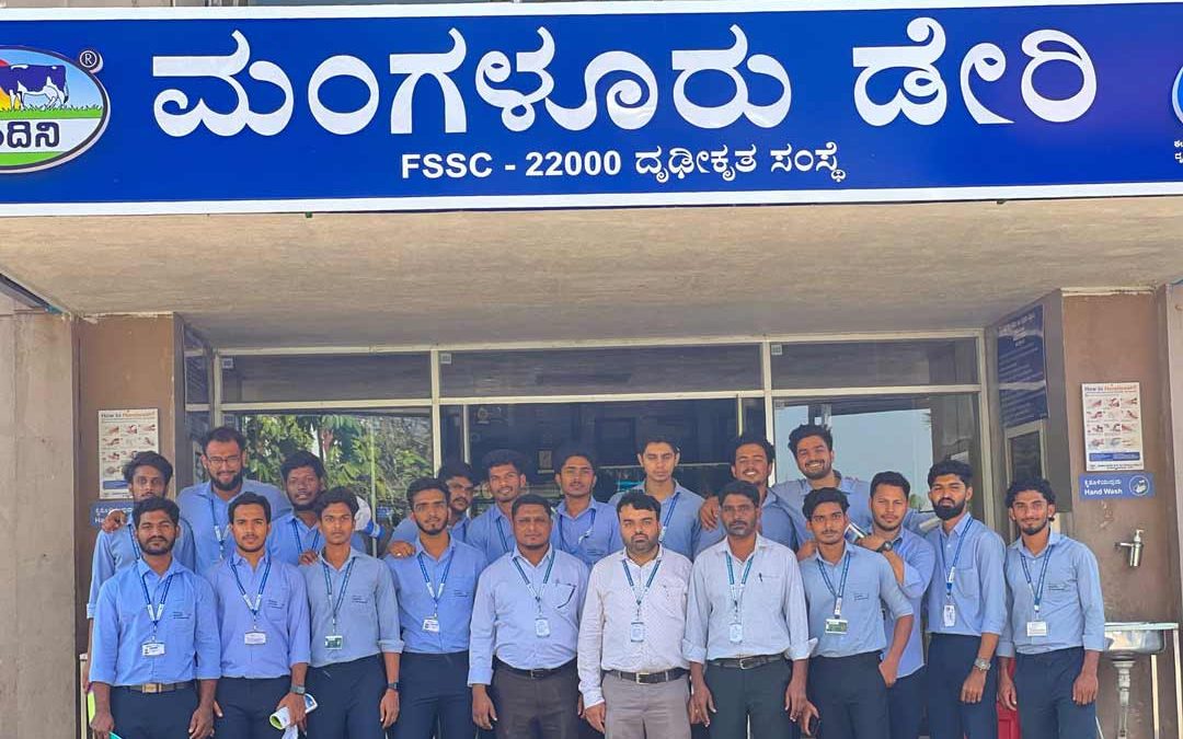 Mechanical Engineering Industrial Visit to KMF Nandini Dairy, Mangalore – 2024-25