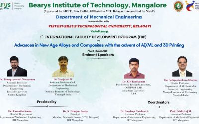BIT Hosts 1st International Online FDP on New-Age Alloys and Composites in Association with VTU, Belagavi