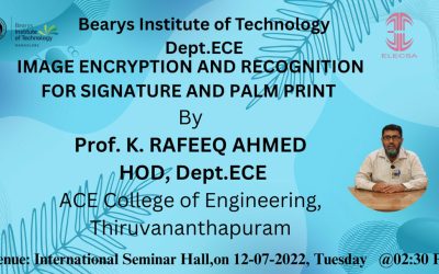 Expert Talk on Image Encryption and Recognition