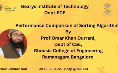Guest Lecture on Performance Comparison of Sorting Algorithms