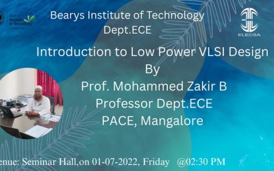 Guest Lecture on Low Power VLSI Design Held at BIT