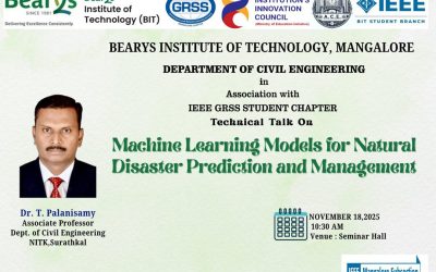 Technical Talk on Machine Learning Models for Natural Disaster Prediction and Management