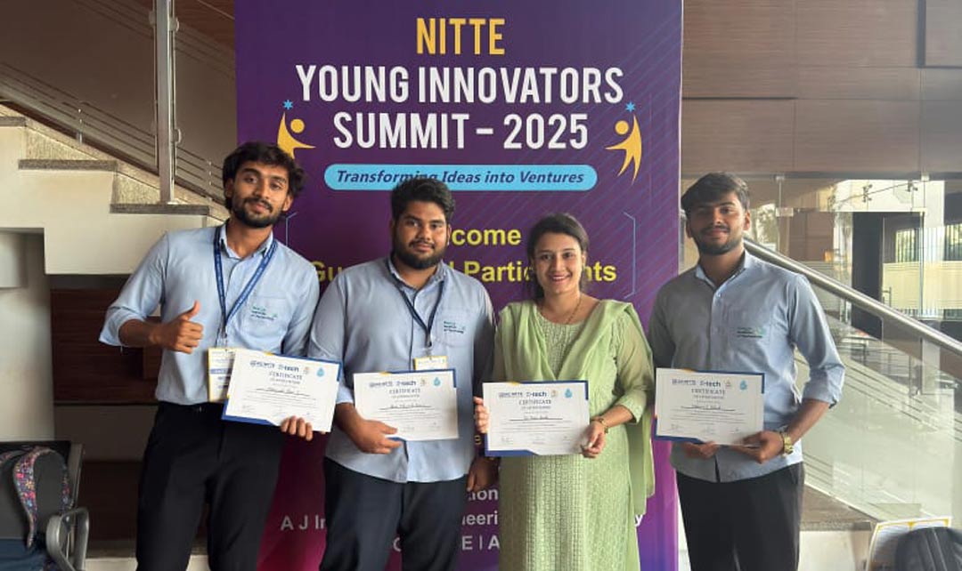 Achievement at NITTE Young Innovators Summit 2025