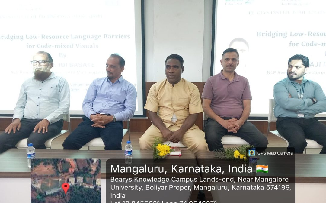 Session on bridging low-resource language barriers held at BIT ECE