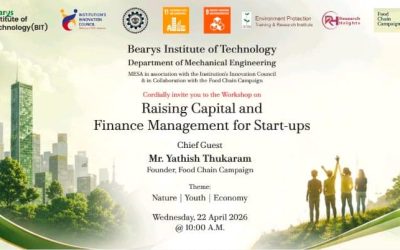 BIT Mechanical Engineering Dept conducts workshop on “Raising Capital and Finance Management for Startups”