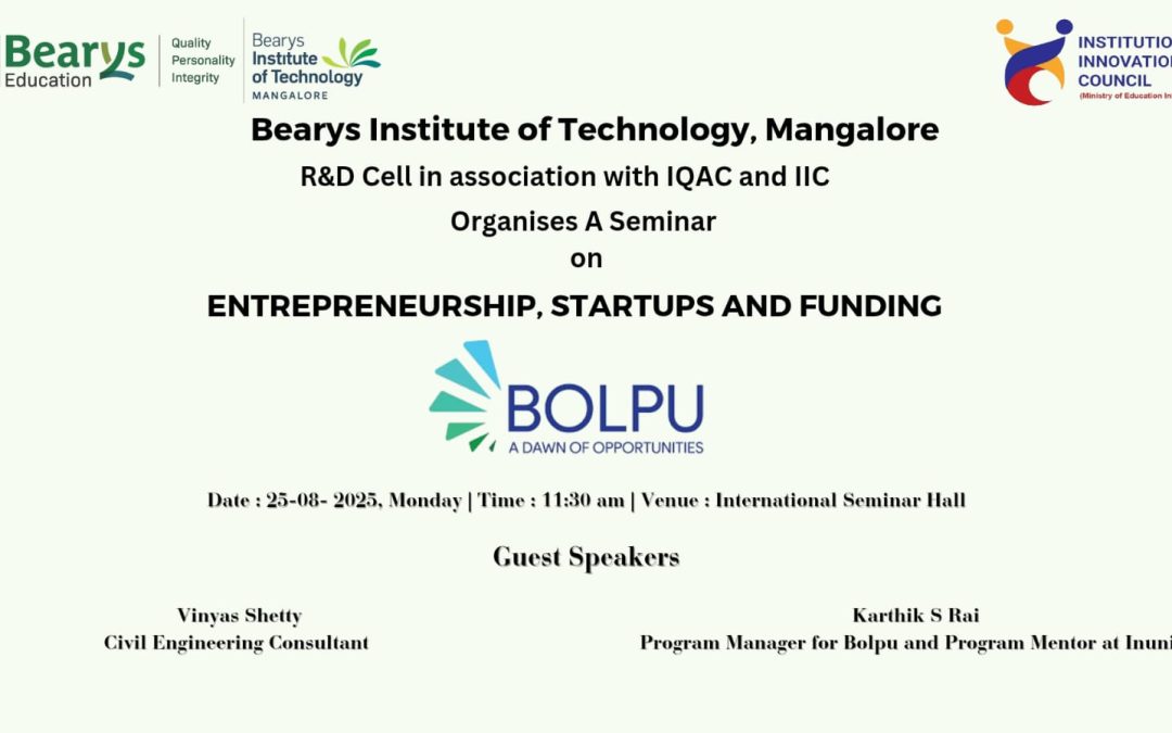 Seminar on Entrepreneurship, Startups and Funding