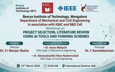Workshop: Project Selection, Literature Review Using AI Tools and Funding Schemes