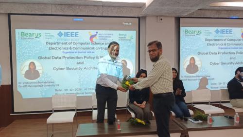 Invited Talk on Data Protection and Cyber Security Held at BIT