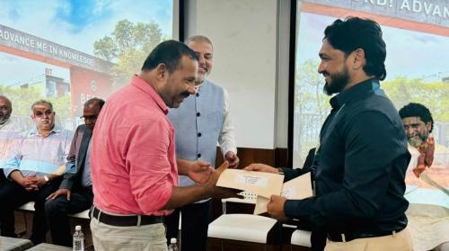 The Bearys Shiksha Suraksha Foundation (BSSF) Scholarship Distribution Program was held on January 11, 2025, at 4:00 PM in the Seminar Hall of Bearys Institute of Technology (BIT).