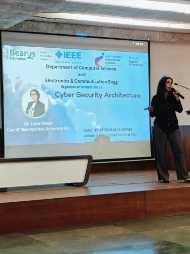 Invited Talk on Data Protection and Cyber Security Held at BIT