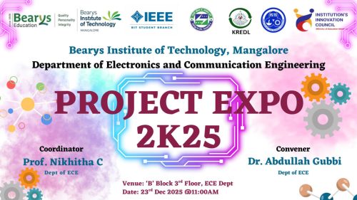 PROJECT EXPO 2K25 Showcases Innovation at Bearys Institute of Technology