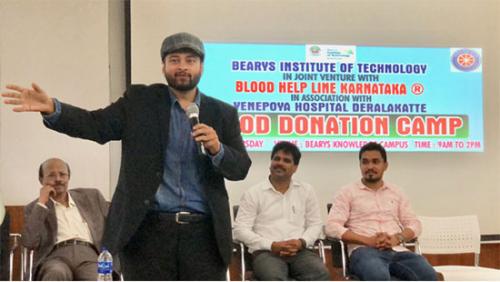 Blood Helpline Karnataka holds blood donation camp at BIT